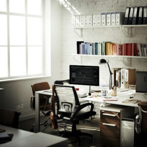 Contemporary Room Workplace Office Supplies Concept